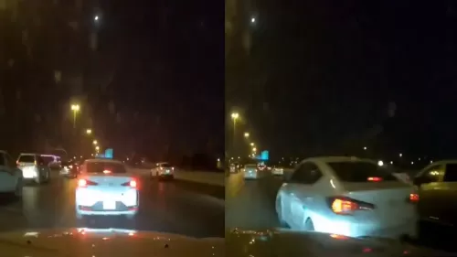 فيديو لسائق مجنون حرفياً في السعودية