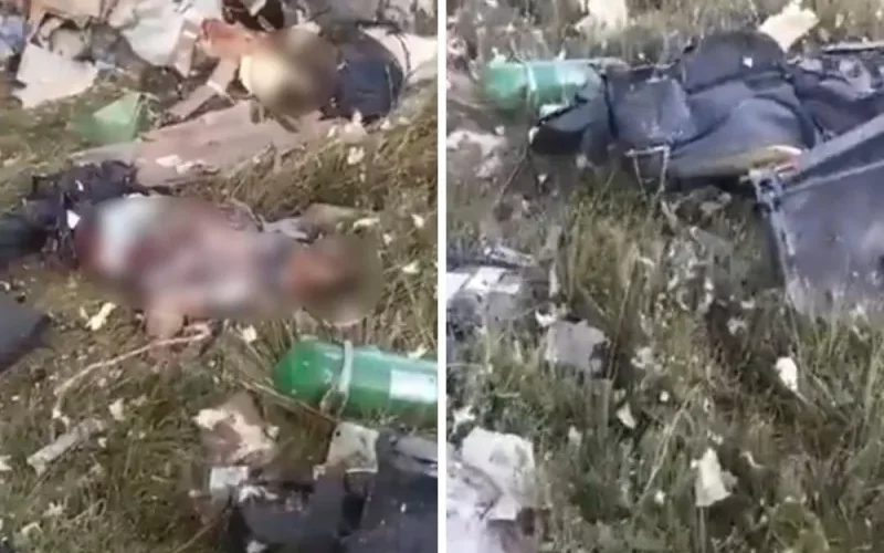 شاهد: هذا ما تبقى من جثة قائد قوات فاغنر الروسية بعد سقوط الطائرة التي كان فيها قرب موسكو