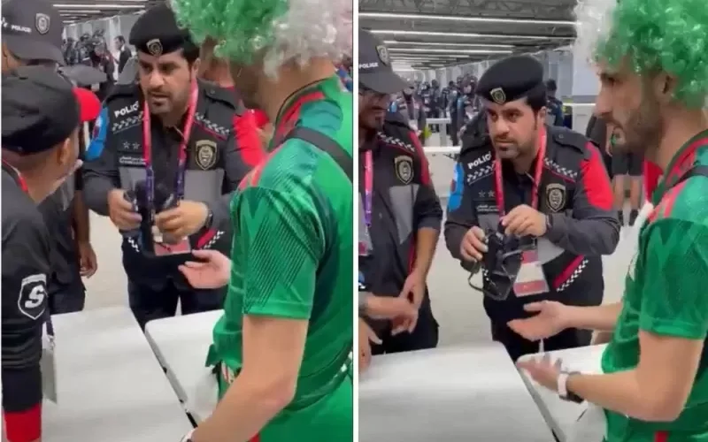 بالفيديو: حيلة غريبة لتهريب الخمور والبيرة لـداخل ملاعب مونديال قطر