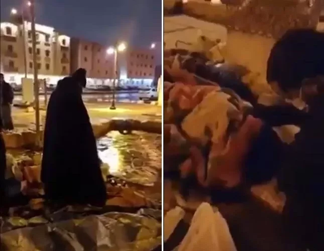 شاهد .. مهندس أردني ينام بحديقة بالرياض ويرفض تلقي المساعدات من أي شخص