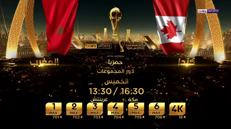 شاهد مباراة كندا والمغرب بث مباشر وحصرياً على قنوات beIN SPORTS رابط بث مباشر بدون تقطيع
