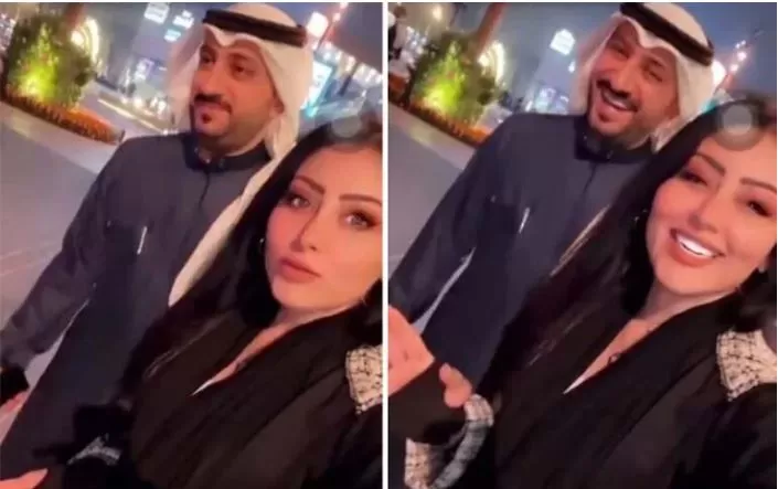 الإعلامية  السعودية منال العيسى في موقف محرج في الشارع العام”فيديو”