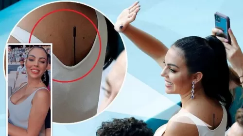 لماذا وضعت صديقة رونالدو خابور على ظهرها اثناء مبارات منتخب البرتغال؟