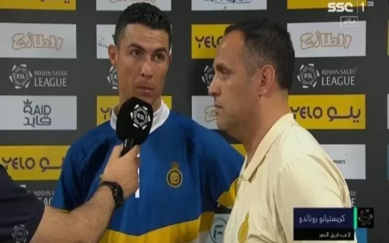 فيديو لتعليق قوي من رونالدو بعد السوبر هاتريك على الوحدة في مكة