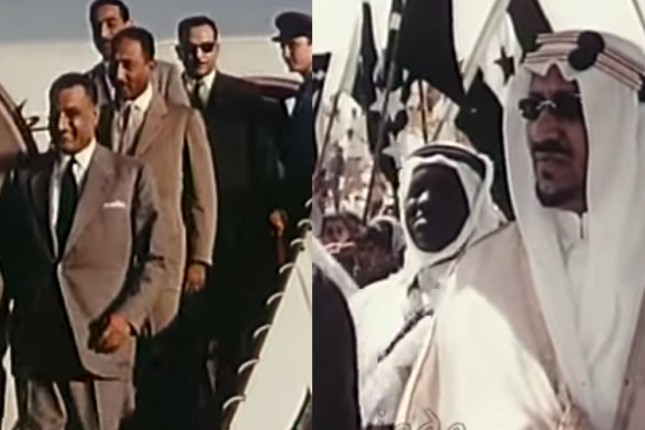 فيديو نادر: الملك سعود يستقبل الرئيس جمال عبد الناصر والسوري شكري القوتلي في مطار الظهران.. والكشف عن تاريخ المناسبة!