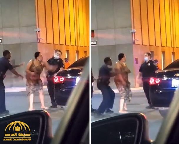 تبادل لكمات عنيفة بين “امرأة” وشرطي أمريكي في ولاية ميريلاند.. شاهد ما حدث لها بعد “اللكمة القاضية”
