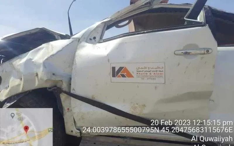 وفاة أسرة مهندس يمني بحادث مروع في السعودية ونجاة طفلة وحيدة