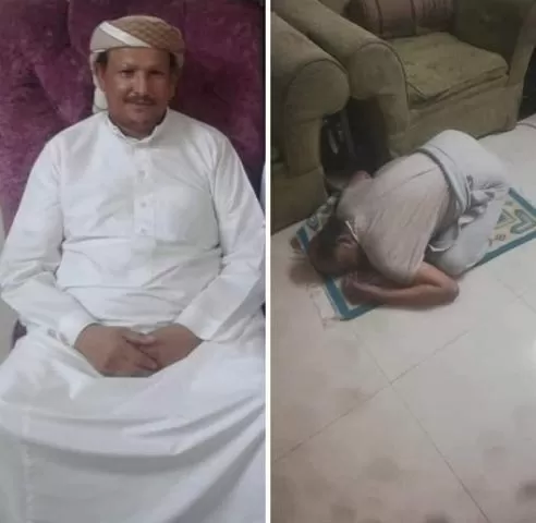 شاهد صورة مؤثرة لمغترب يمني توفي اثناء صلاة الفجر وما كشفه عنه ذويه صدم الجميع
