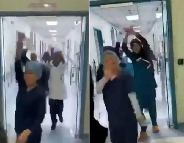 بالفيديو.. الطواقم الطبية تحتفل بإقفال أجنحة عزل كورونا في العاصمة السعودية الرياض