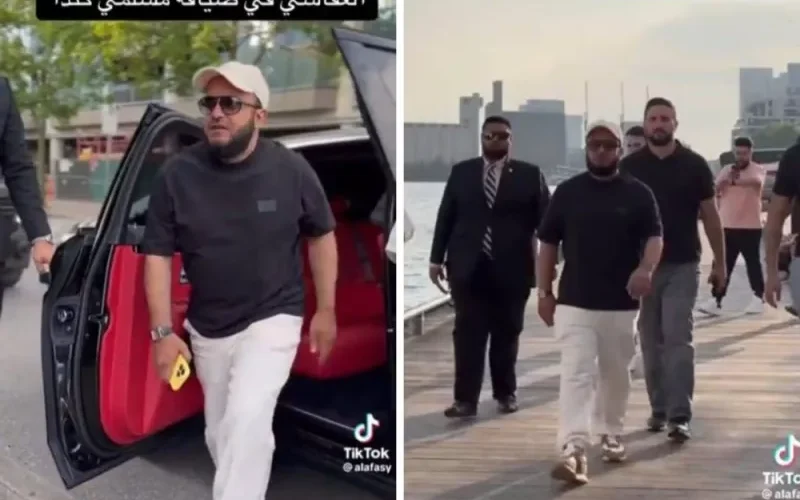 بالفيديو: فضيحة مدوية للقارئ مشاري العفاسي من شوارع كندا