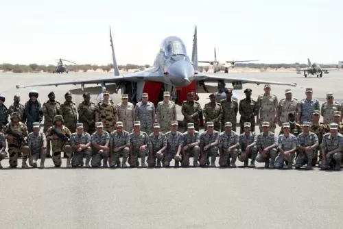 صور لقوات مصرية كبيرة في طريقها لحسم ملف سد النهضة