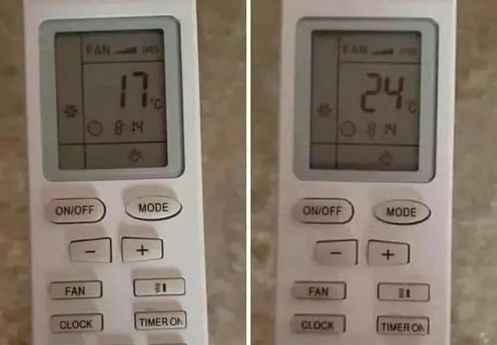الفرق بين 17 و24 مئوية.. إحذر استهلاك الطاقة وتعرض المكيف للتلف.