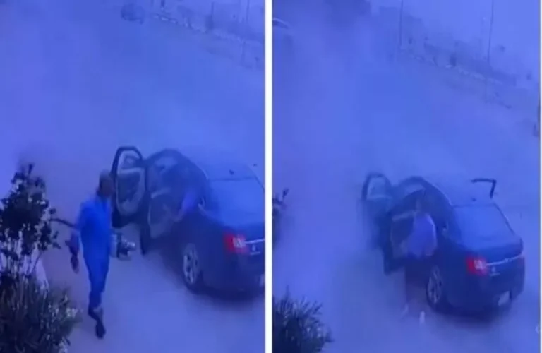 شاهد: سعودي يجبر اصدقائه على النزول من السيارة بطريقة لا تخطر على بال