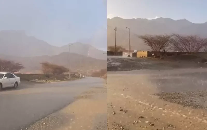 مع بداية ذي الحجة.. فيديو لامطار غزيرة في مشاعر مكة المكرمة