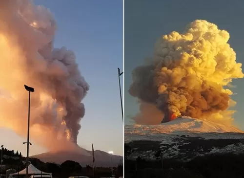 بالفيديو: منائر مذهلة لثوران اكبر براكين أوربا