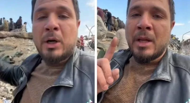 فيديو يبكي الحجر لما يحدث للأحياء تحت انقاض البيوت المنهارة في سوريا بعد الزلزال!