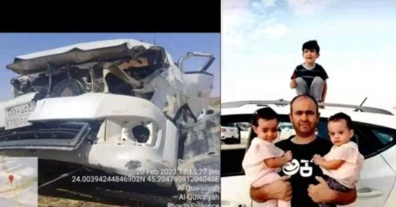 اثناء عودتهم من اداء العمرة ..  وفاة وإصابة خمسة يمنيين من أسرة واحدة في السعودية إثر حادث مروع