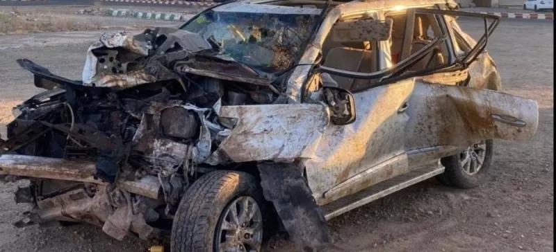 كانوا في طريقهم للحد الجنوبي .. تفاصيل وفاة 6 أشخاص من عائلة سعودية واحدة في حادث انقلاب على طريق قريضة الزراعي
