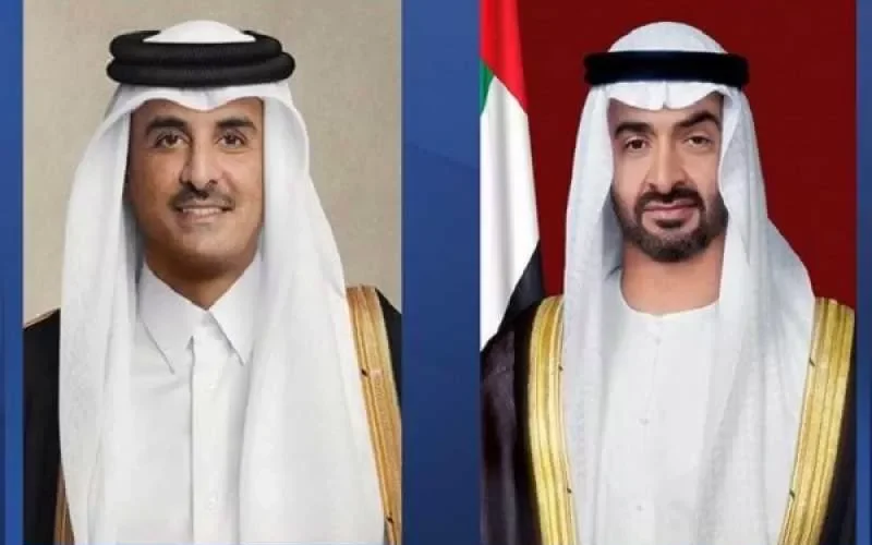 أول رد من أمير قطر على تعيين الرئيس الإماراتي شقيقه منصور بن زايد نائبًا له ونجله خالد وليًا للعهد