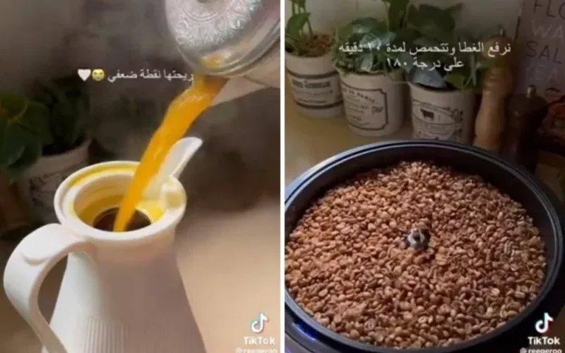 شاهد: فتاة تشرح طريقة إعداد القهوة السعودية من بداية شراء البن حتى تقديمها للشرب