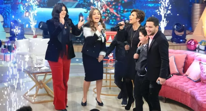 اصالة واولادها الأربعة في صورة ومقابلة خاصة جداً