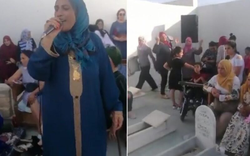 وسط الغناء والرقص.. شاهد: حفل زفاف غريب داخل مقبرة في تونس