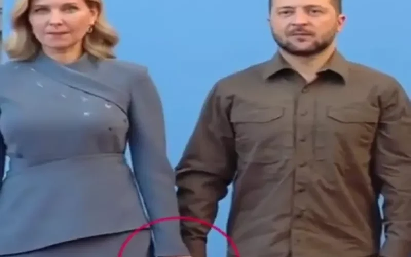 تسريب فيديو لمداعبات فاضحة بين الرئيس الاوكراني وزوجته في قمة الناتو والصور فضحت كل شيء