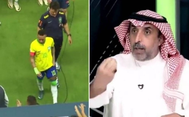 خالد أبو غانم ينشر الفيديو الكامل لضرب نيمار على يد جماهير البرازيل ويعلق